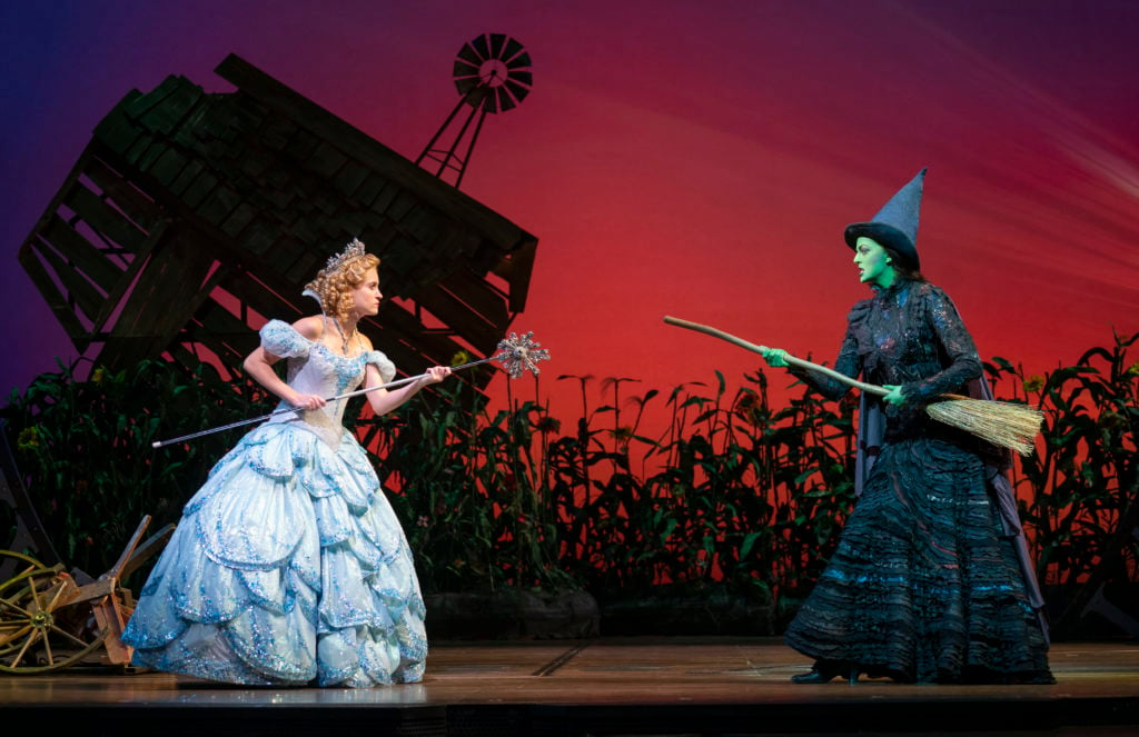 Allison Bailey and Talia Suskauer in WICKED presented by Broadway On Tour at the SAFE Credit Union Performing Arts Center March 30 – April 24, 2022. Photo by Joan Marcus. 