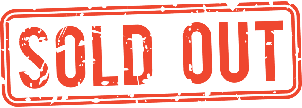 A bright image of text reading "SOLD OUT".
