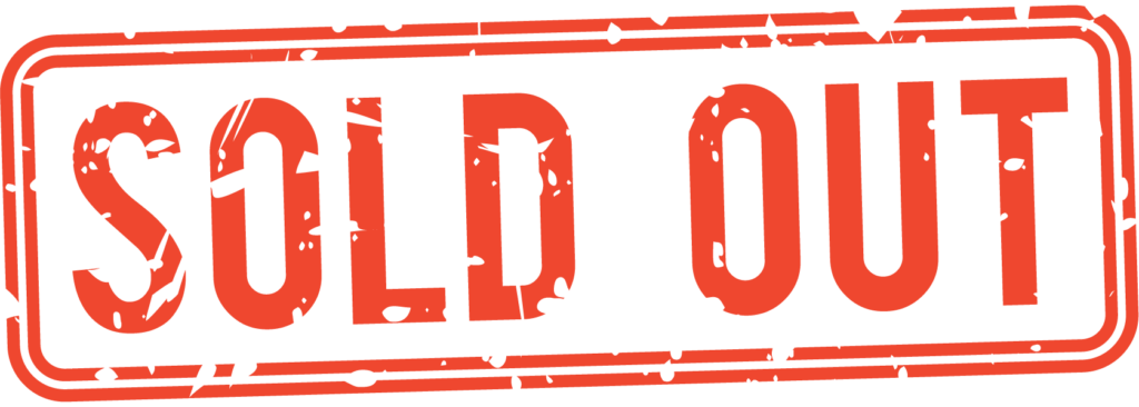 A bright image of text reading "SOLD OUT".