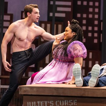 Lukas James Miller as Max Van Horn and Ashley Alexandra as Julie Nichols in the National Tour of TOOTSIE. Photo by Evan Zimmerman for MurphyMade.