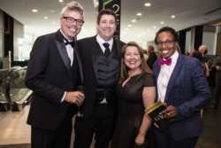 Chris and Patrick McGiff-Brown, Karen McClaflin and Tina Gray at the Broadway Sacramento Gala May 7, 2022