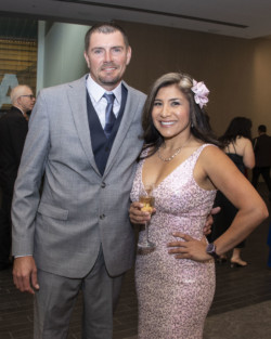 Nathan Lucas and Veronica Delgado at the Broadway Sacramento Gala May 7, 2022