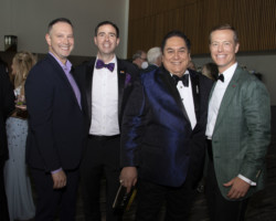 Spencer Tschida, David Heitstuman, Robert Guiol and Peter Colussy at the Broadway Sacramento Gala May 7, 2022