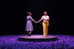 (L to R) Erica Durham as Nettie and Angela Wildflower as Celie in the Broadway At Music Circus production of THE COLOR PURPLE at the UC Davis Health Pavilion August 23-28. Photo by Charr Crail.